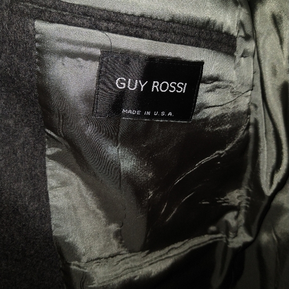 Wool dark gray blazer / suit coat - Picture 3 of 11